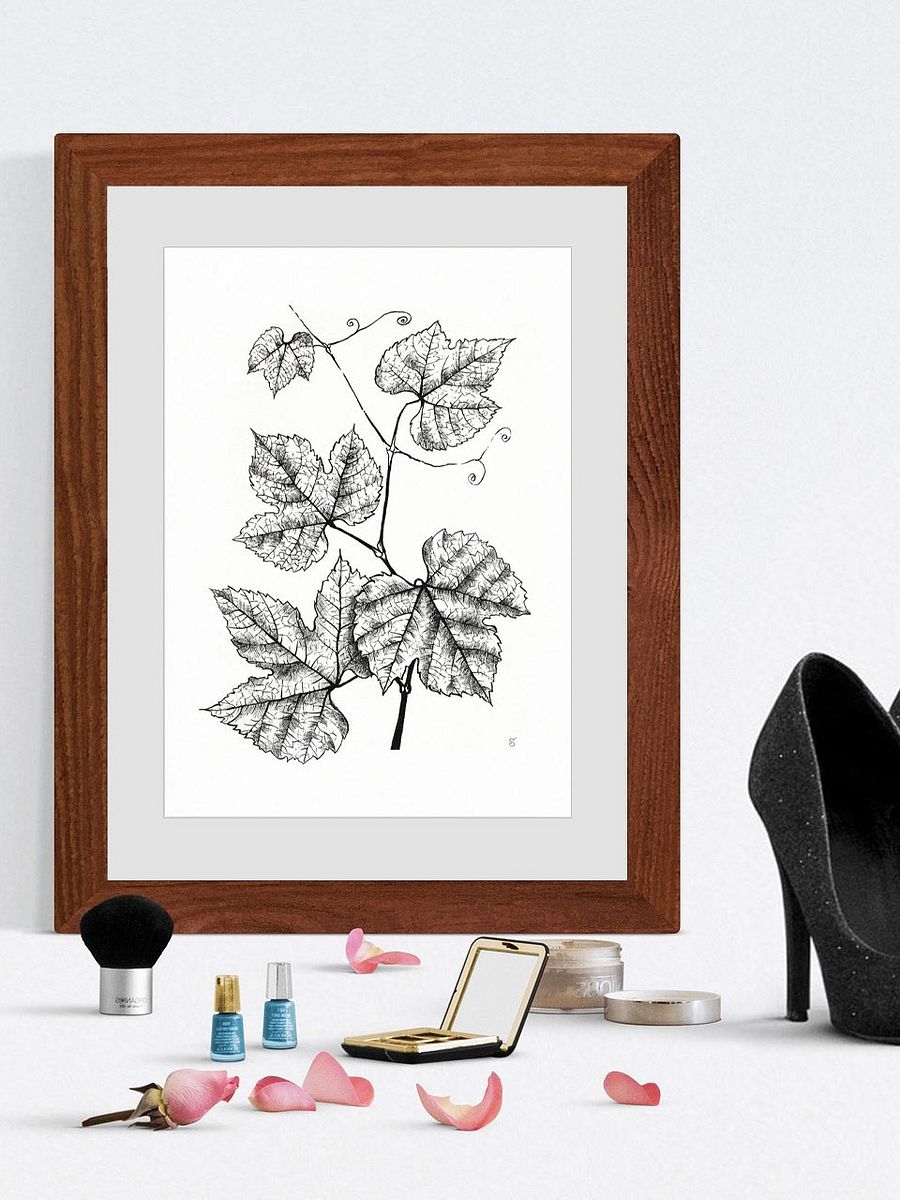 Enchanted Vine: Premium Matte Poster - Grape Leaves product image (6)