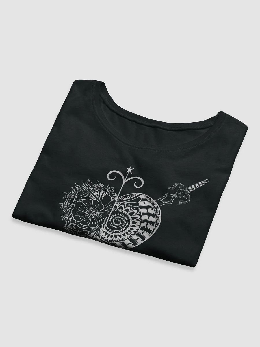 Crop top noir avec le vèvè d’Erzulie Dantor product image (9)