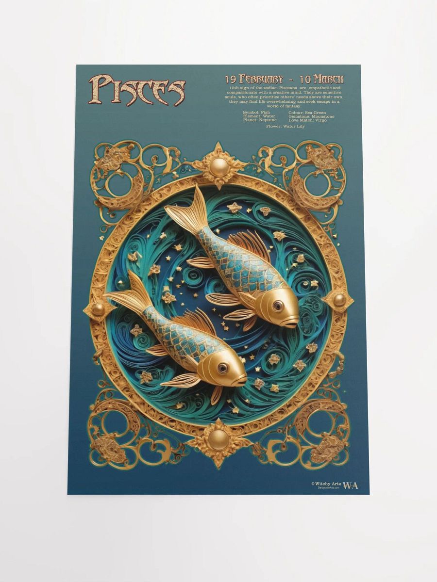 Western Zodiac Poster - PISCES product image (1)