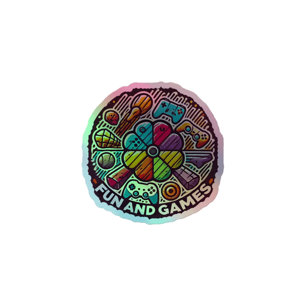 Fun & Games Holographic Sticker Pack product image (1)