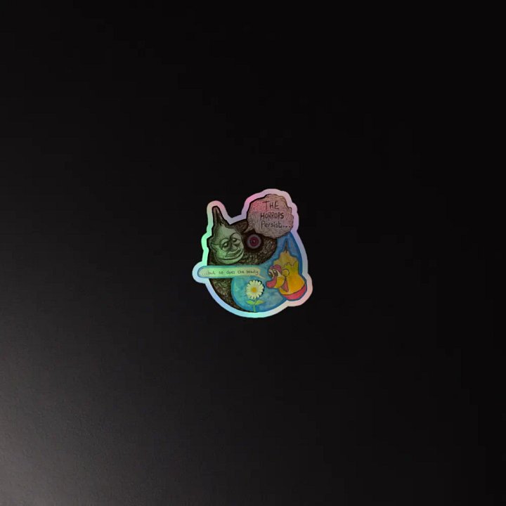 The Duality of Existence (Holographic sticker) product image (2)