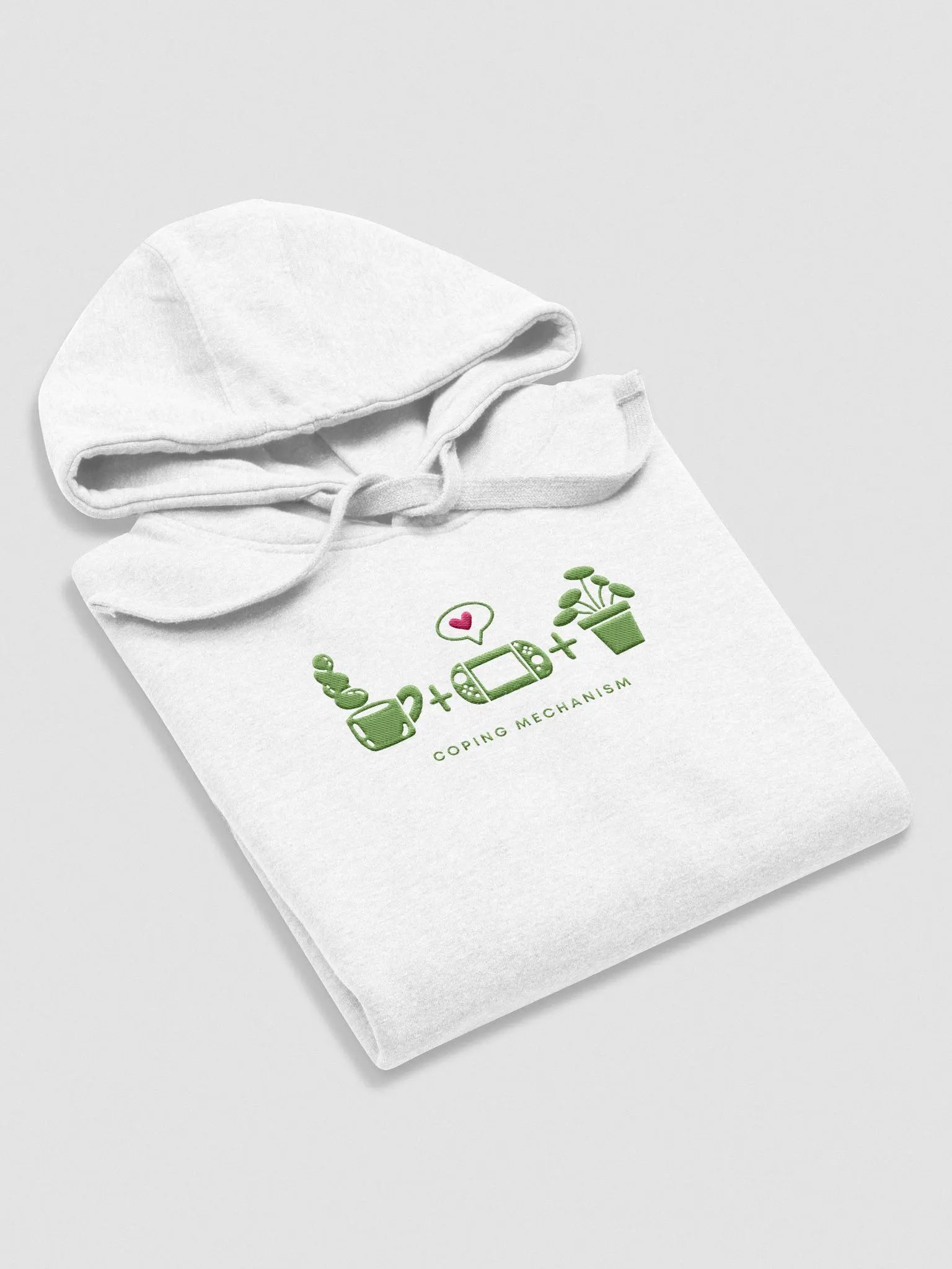 COPING MECHANISM GREEN HOODIE product image (1)
