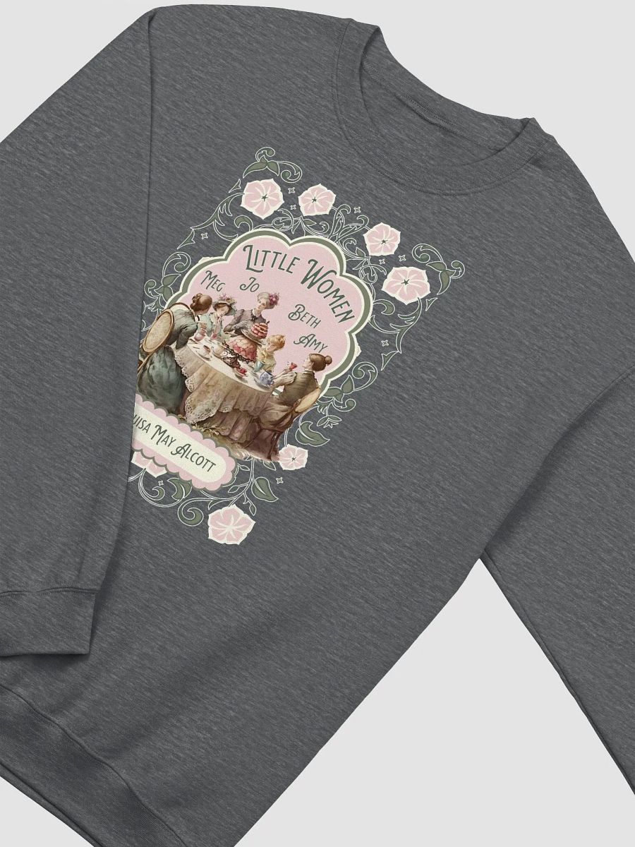 Little Women Sweatshirt, Louisa May Alcott Historical Romance Sweater, Bookish Literary Fan Art Gift, Gift for Her, Bookclub Crewneck Shirt product image (2)