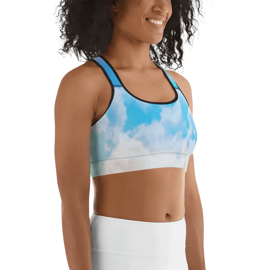 Blur cloud rainbow Design Sports Bra - V6 product image (10)