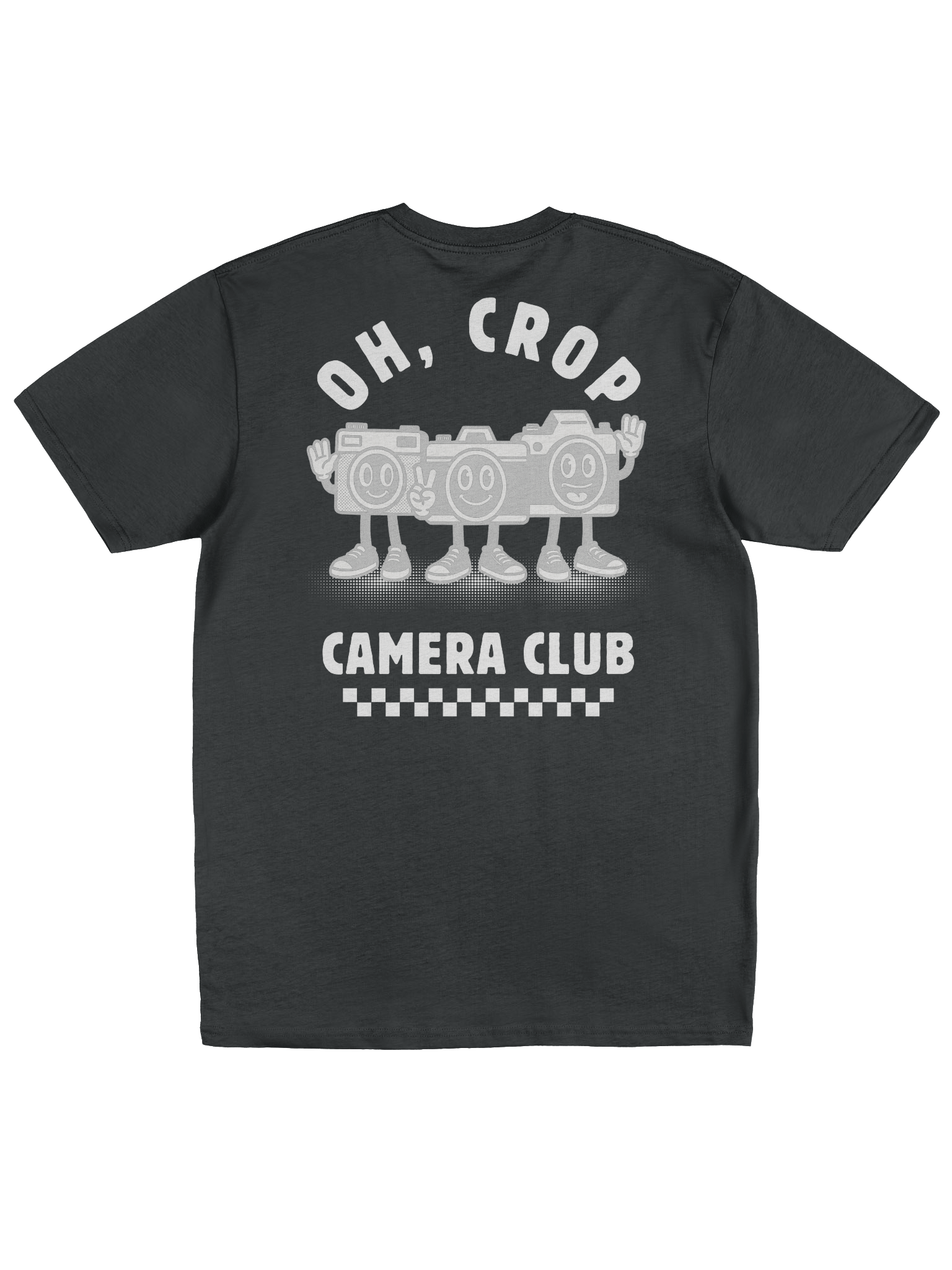 Oh Crop Camera Club Vintage Graphic Tee (Black) product image (2)