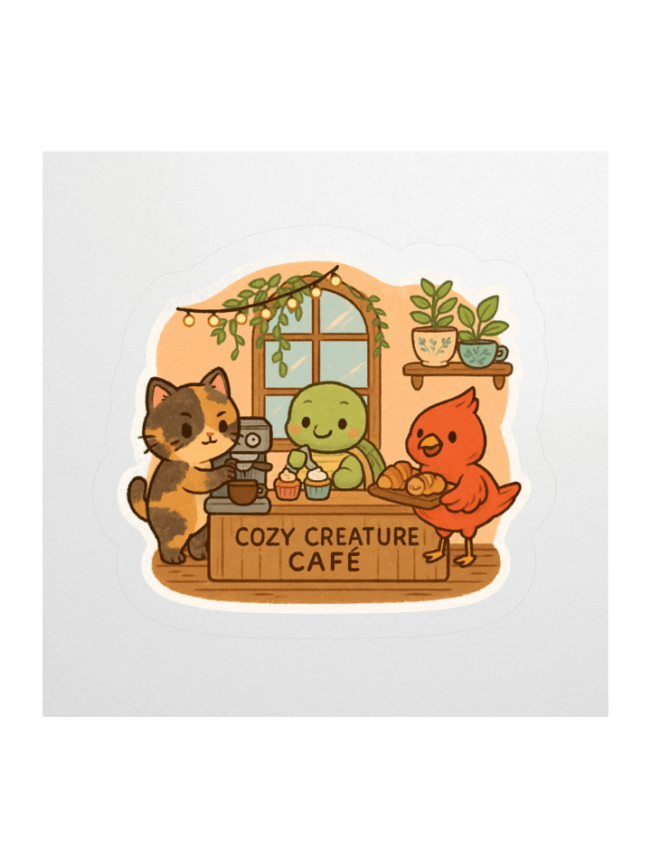 Cozy Creature Café Sticker product image (2)