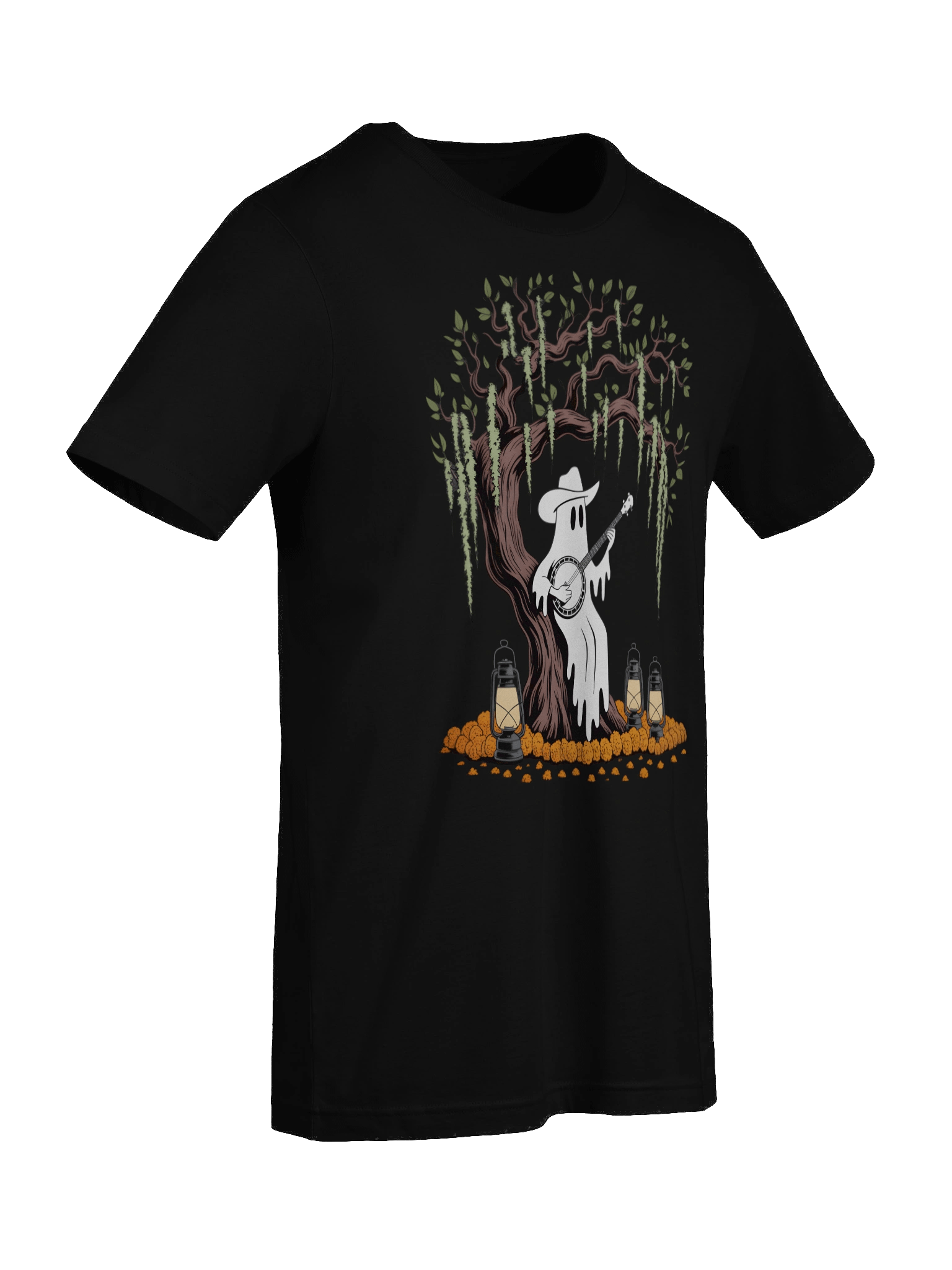 Spooky Serenade Ghost Banjo T-Shirt product image (18)