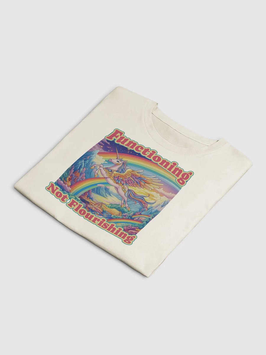 Functioning Not Flourishing Crop Top - Unicorn & Rainbow Edition product image (22)