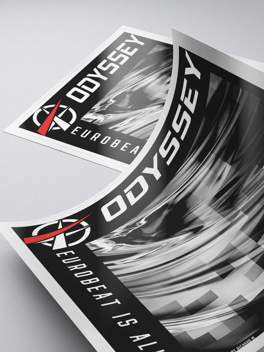 Eurobeat Is Alive (White Text) - Sticker product image (4)