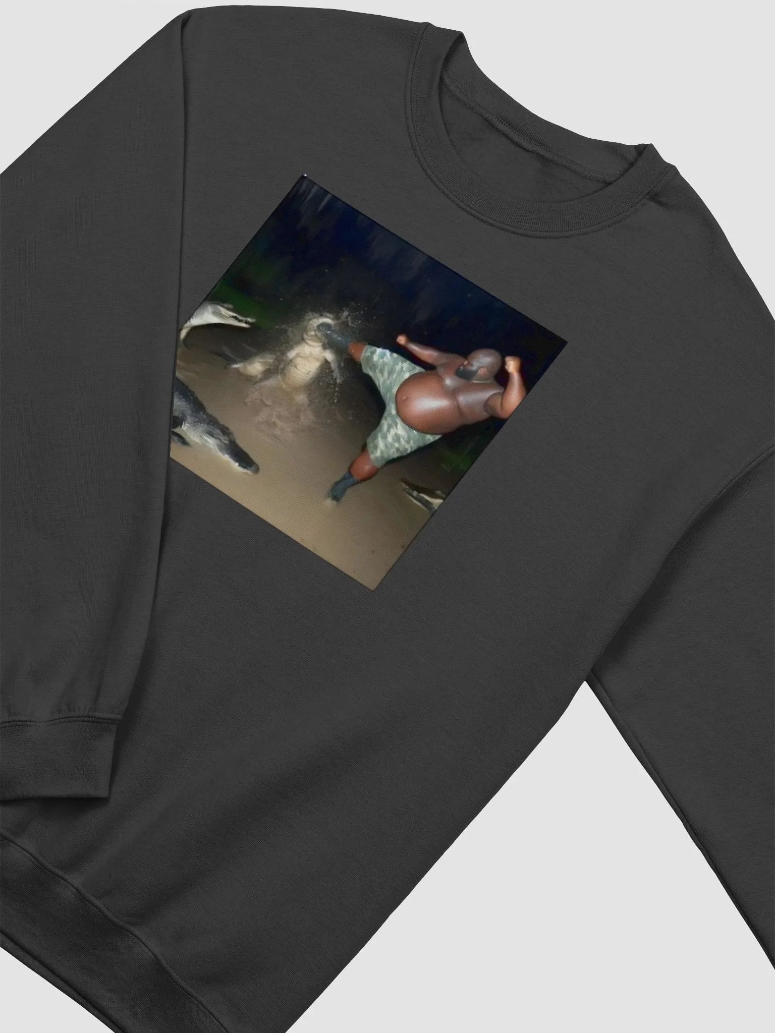 Man Kicking Alligator Sweatshirt product image (2)