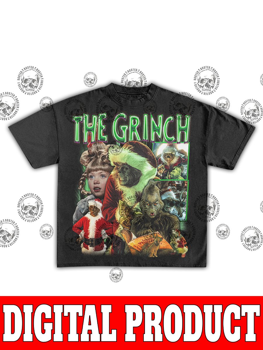 The Grinch Merry Christmas Vintage Bootleg Graphic product image (1)
