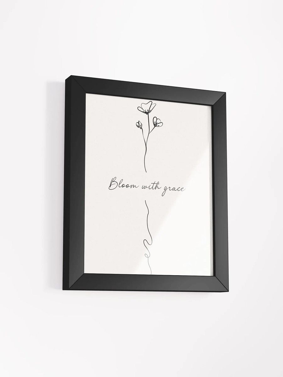 Minimalist Floral Wall Art – Framed Poster for Elegant and Inspirational Decor product image (2)