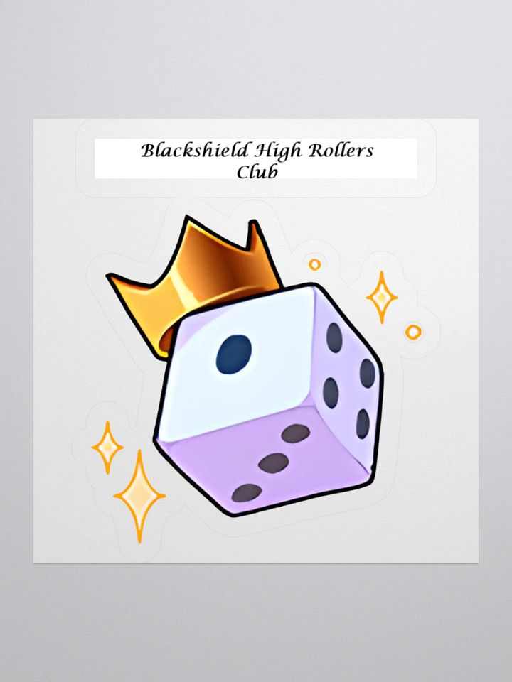 Blackshield High Rollers Club Dice King Kiss Cut Stickers product image (1)