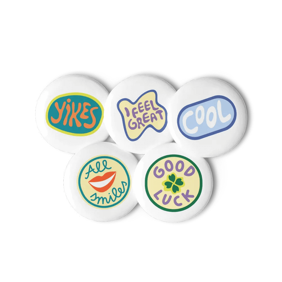 Set of Pin Buttons (vintage) product image (11)
