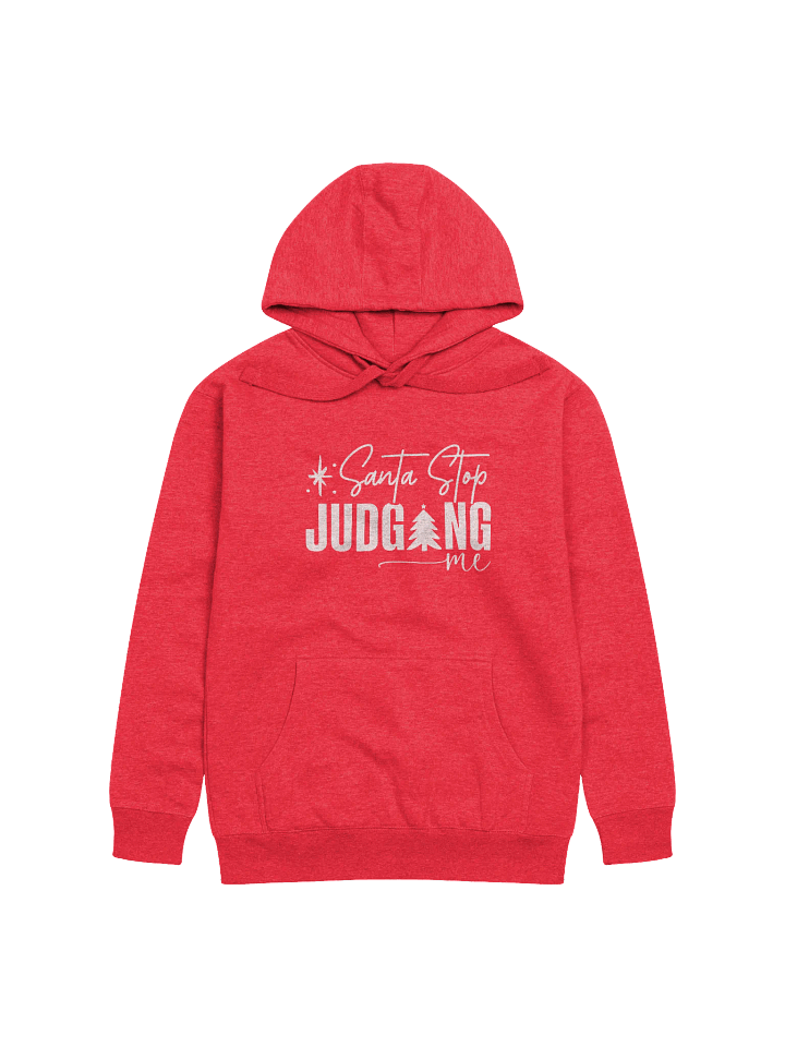 Santa Stop Judging Me Cotton Heritage Christmas Unisex Hoodie product image (31)