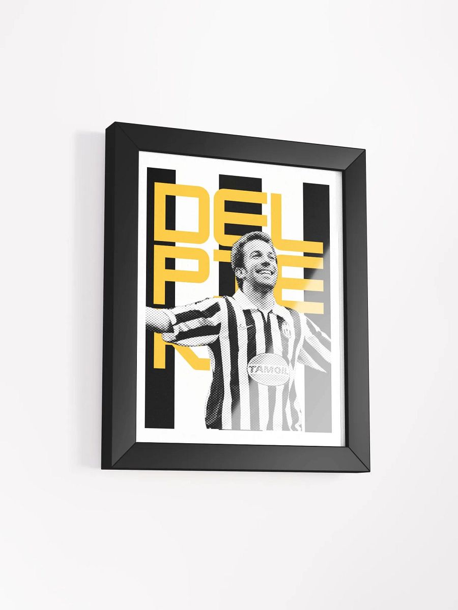 Alessandro Del Piero BW Juventus Name Art Framed Print product image (2)