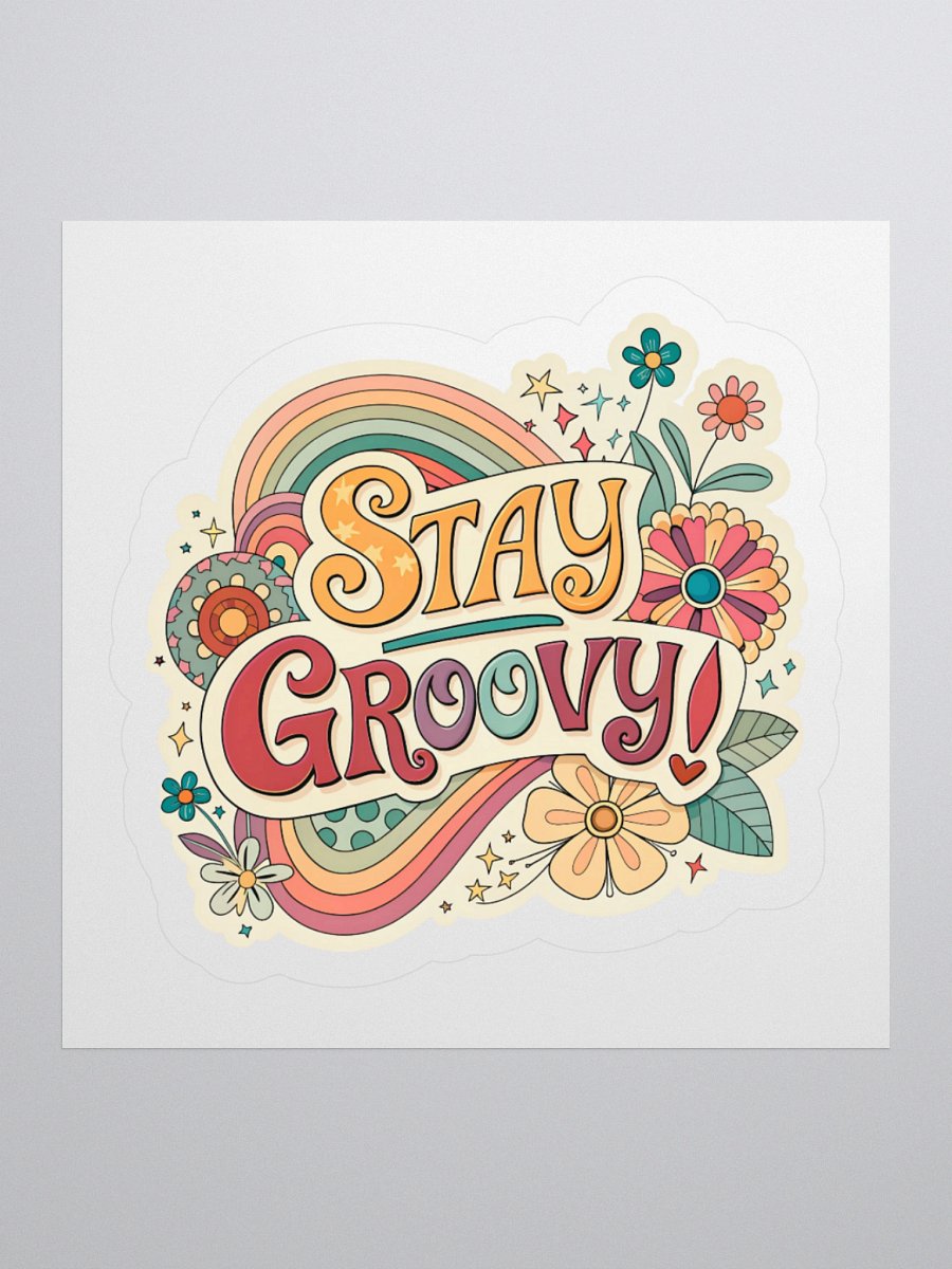 Stay Groovy Kiss Cut Sticker product image (2)
