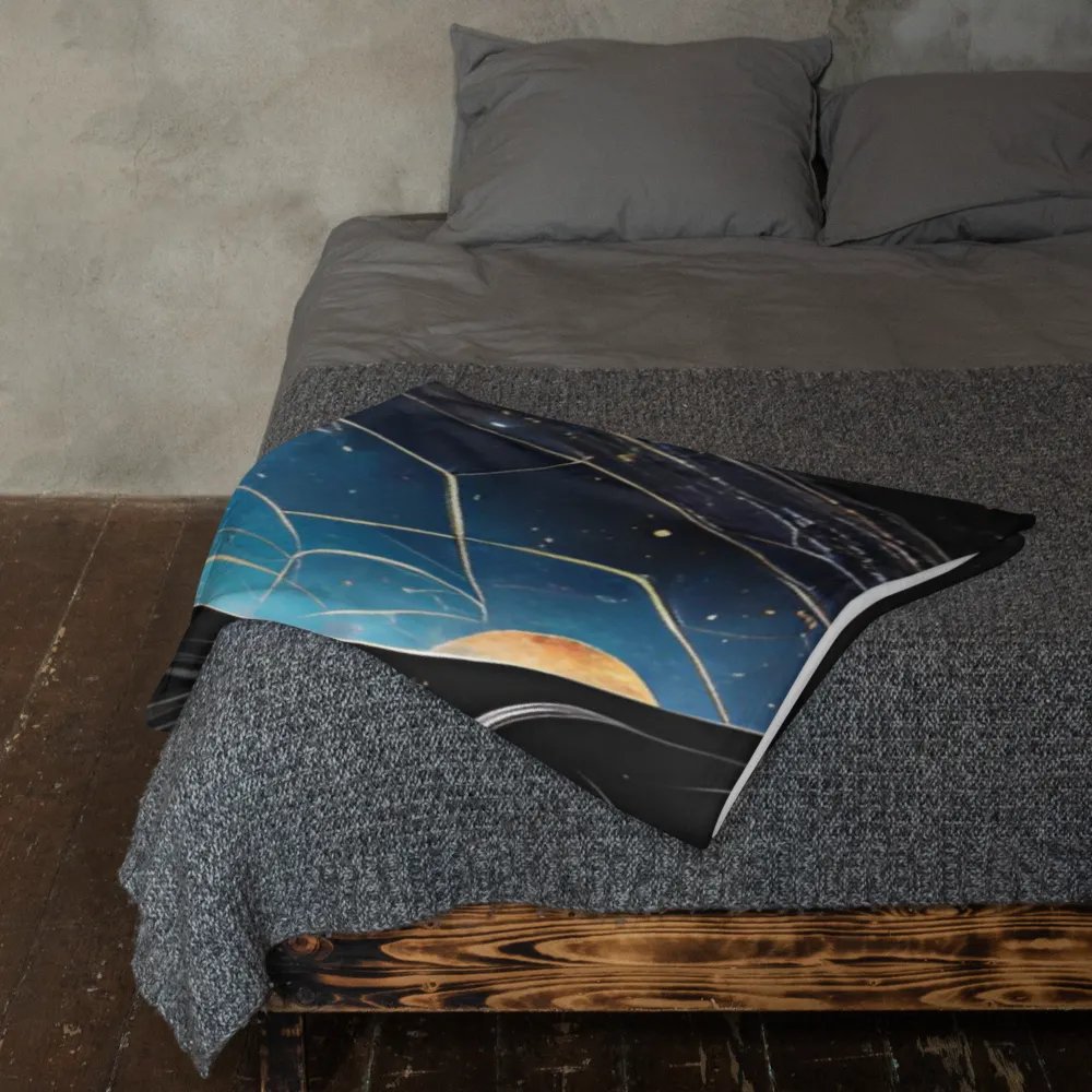 Cosmic Feline Dream Throw Blanket product image (12)