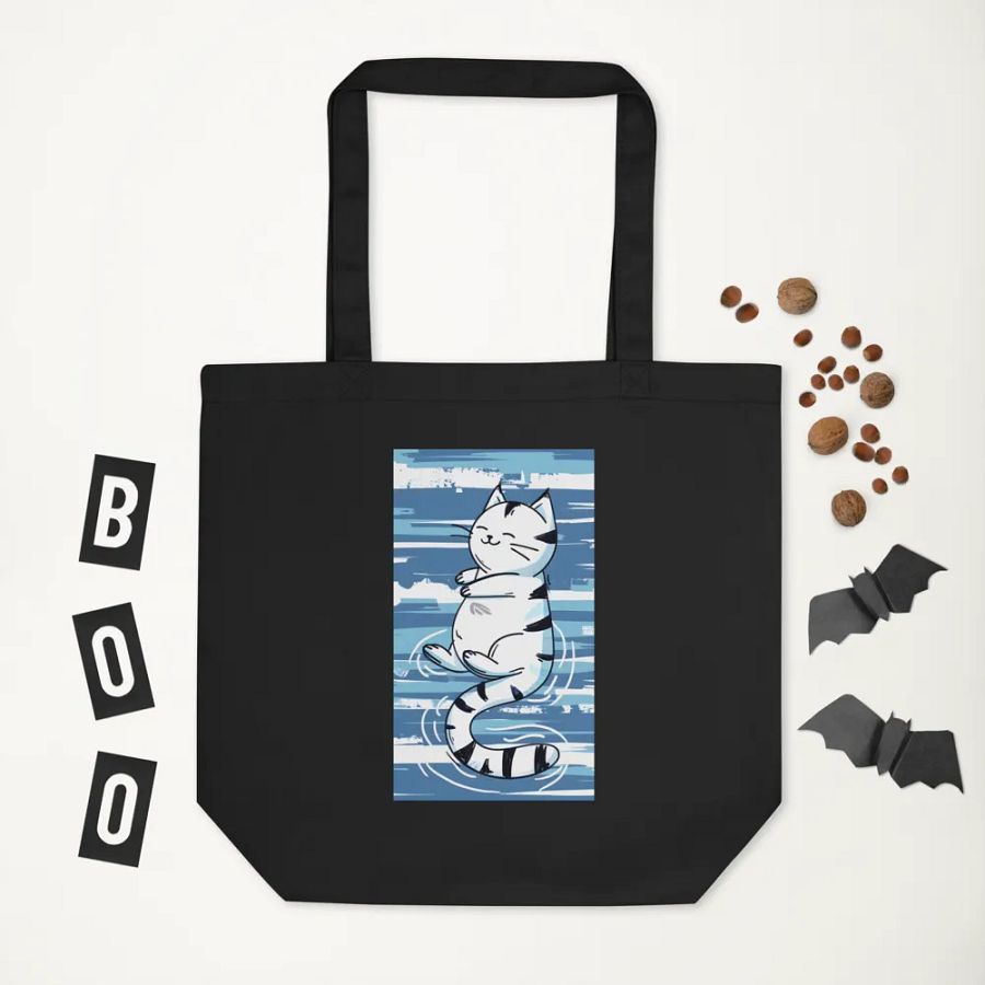 Playful Cat Vibes - Econscious Eco-Friendly Tote Bag product image (6)