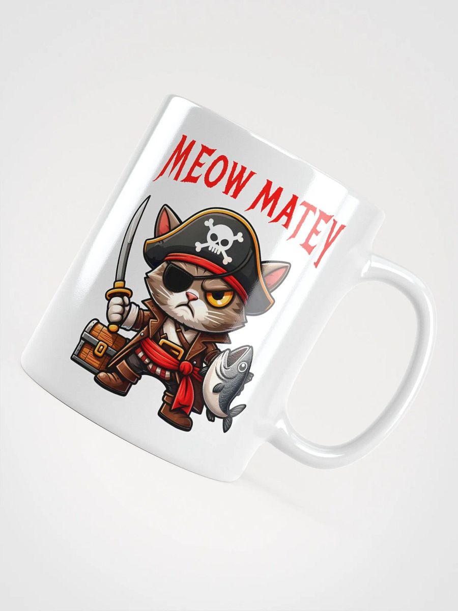 Meow Matey Cat Pirate Mug product image (10)