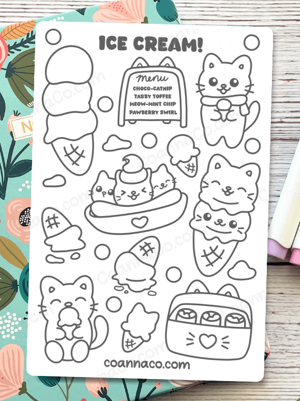 Ice Cream Sticker Sheet product image (1)