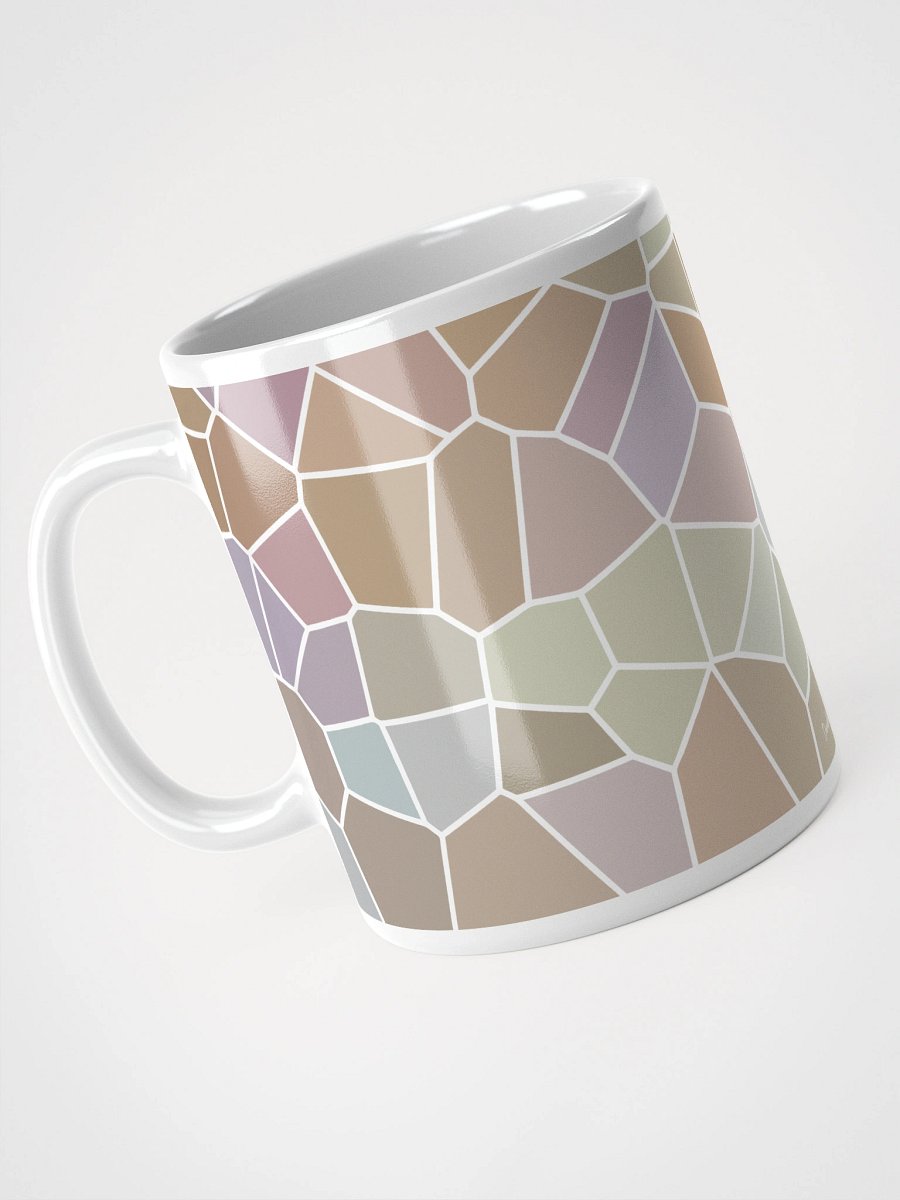 Mug Blanc Mozaïque Alba - Design Géométrique Rétro Chic - Cadeau Déco product image (3)
