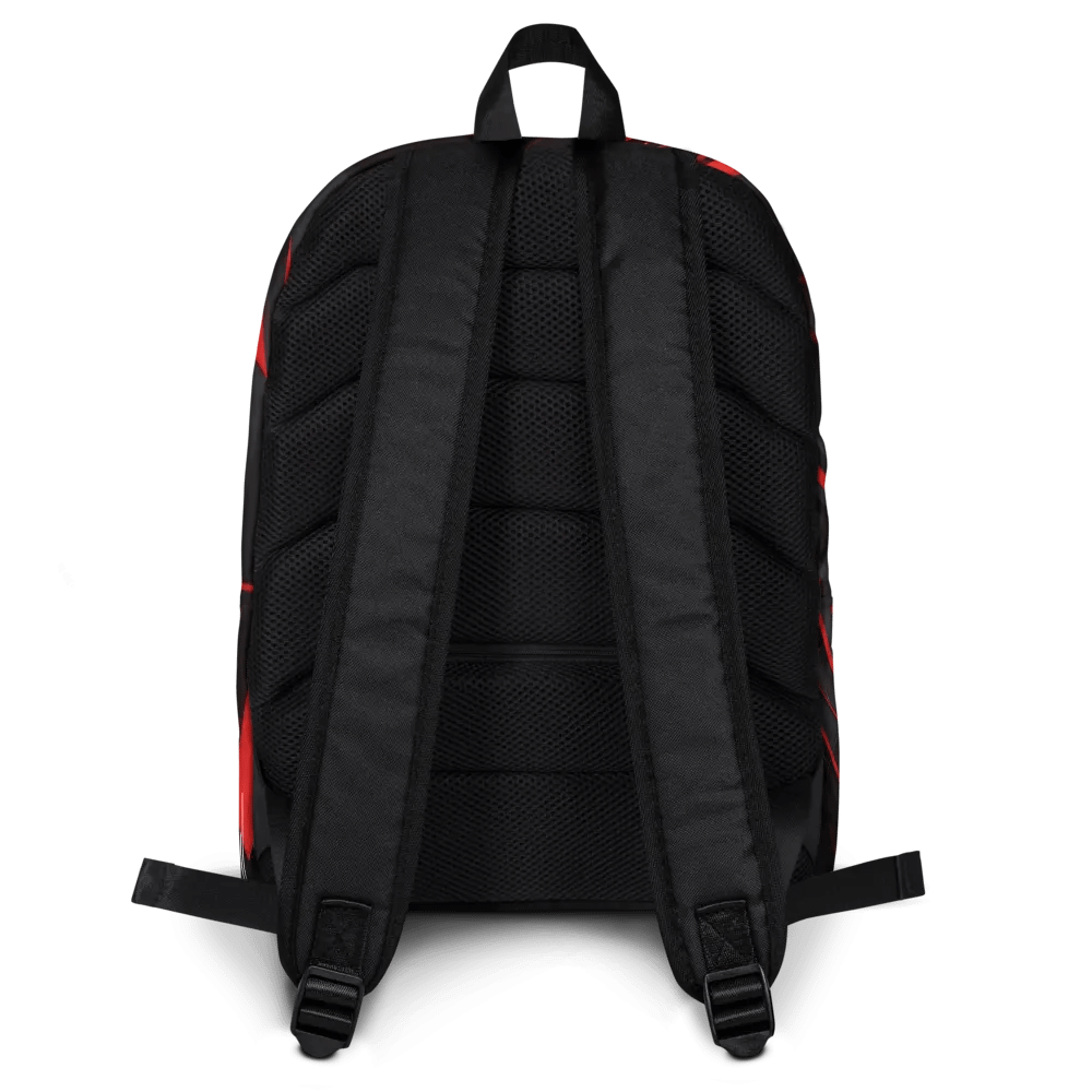Dynamic Abstract Fragmented Red - All-Over Print Backpack product image (11)