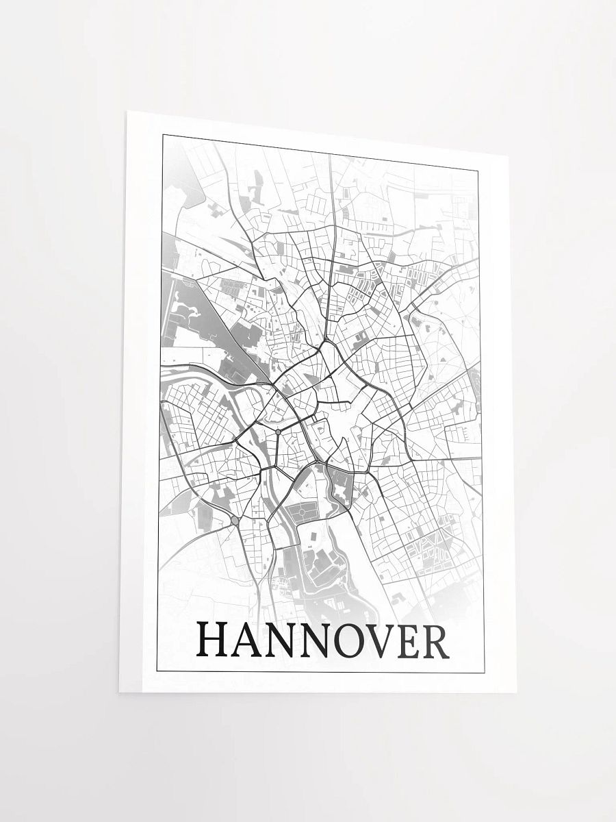 Hannover, Germany, city map print product image (11)