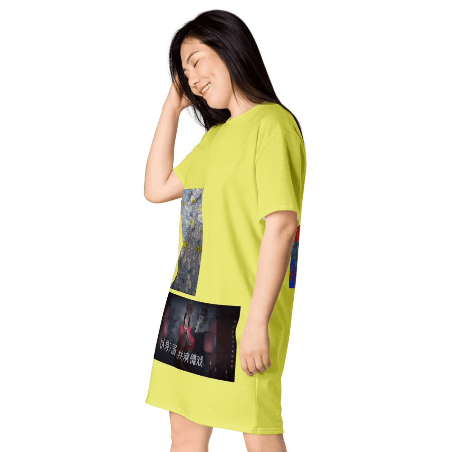 Váy thun in toàn thân/Full body printed T-shirt dress product image (4)