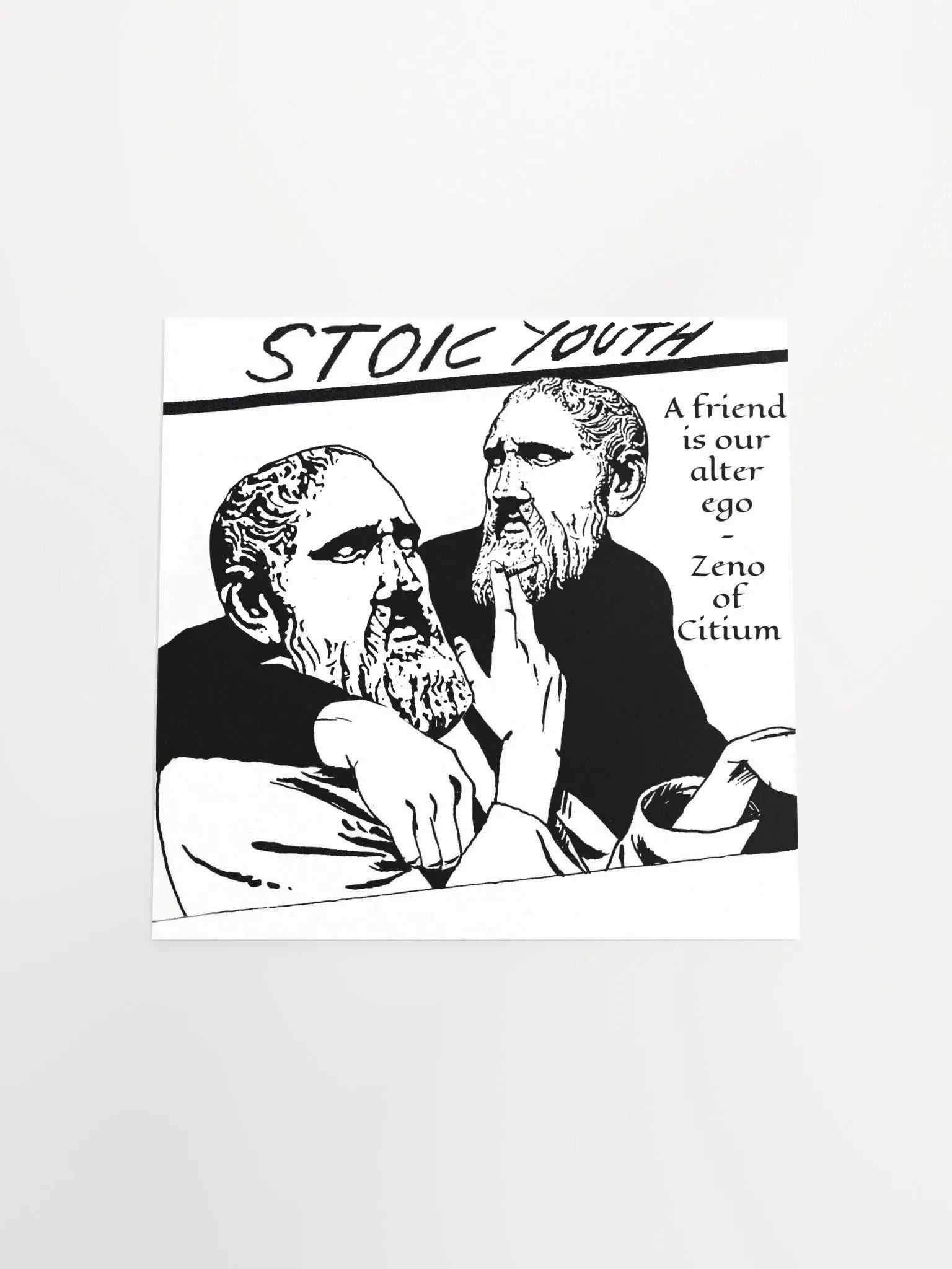 Stoic Youth Zeno of Citium quote Enhanced Matte Paper Poster (in) product image (4)