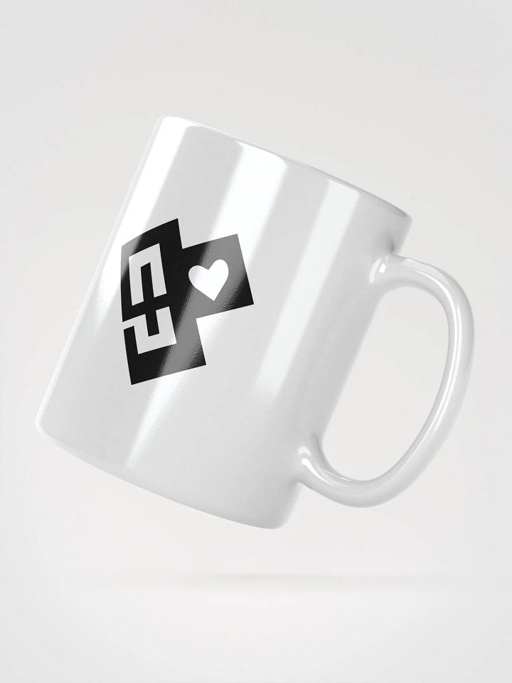 OptimusProcrastinus HeartChip Mug (Black on White) product image (4)