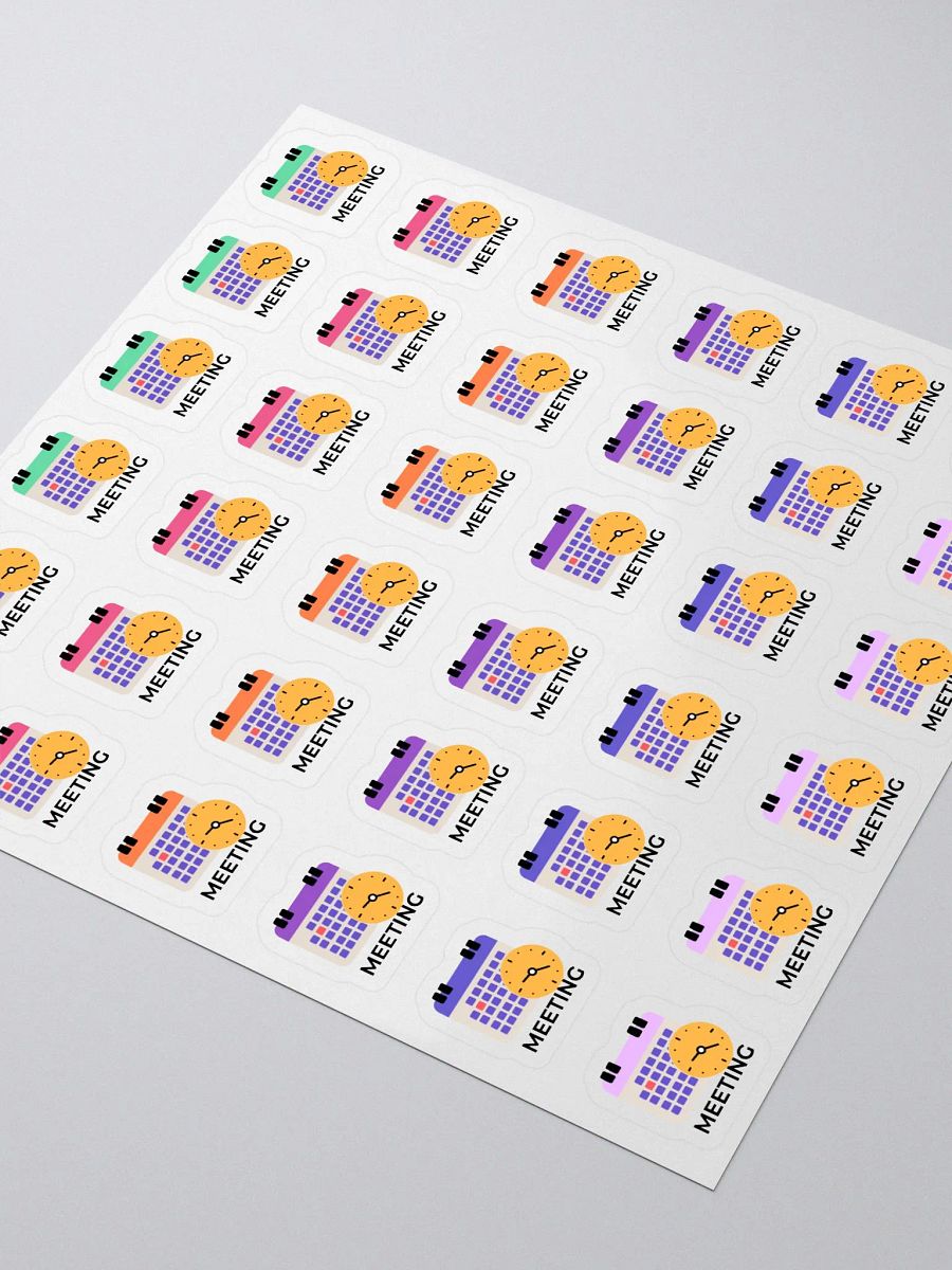 Meeting Stickers – Hand-Drawn, Functional Planner Stickers for Bullet Journals, Work, and Office Organization product image (3)