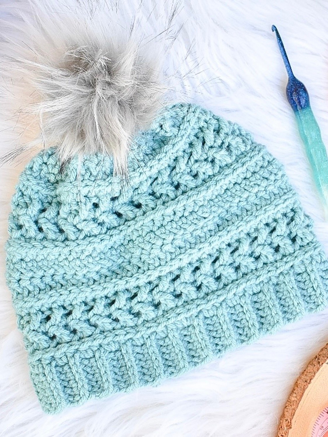 Persinette Beanie Crochet Hat Pattern | Instant PDF download with Photo Tutorial product image (5)