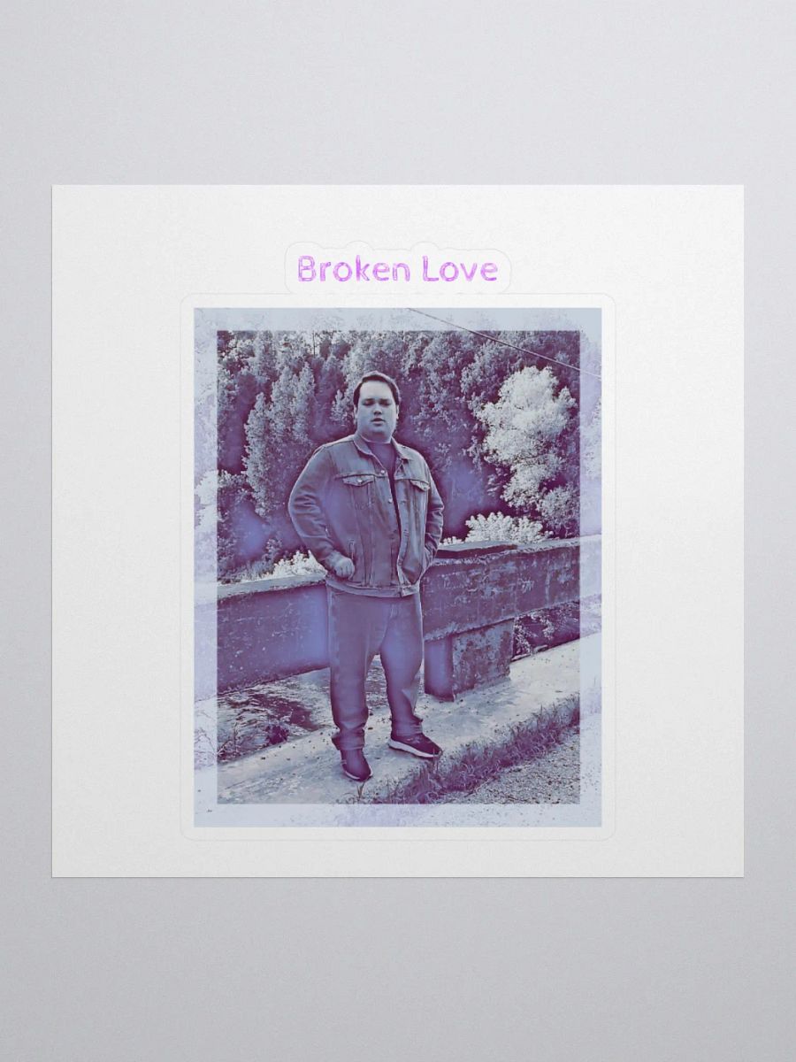 Broken Love Cover Art Sticker product image (4)