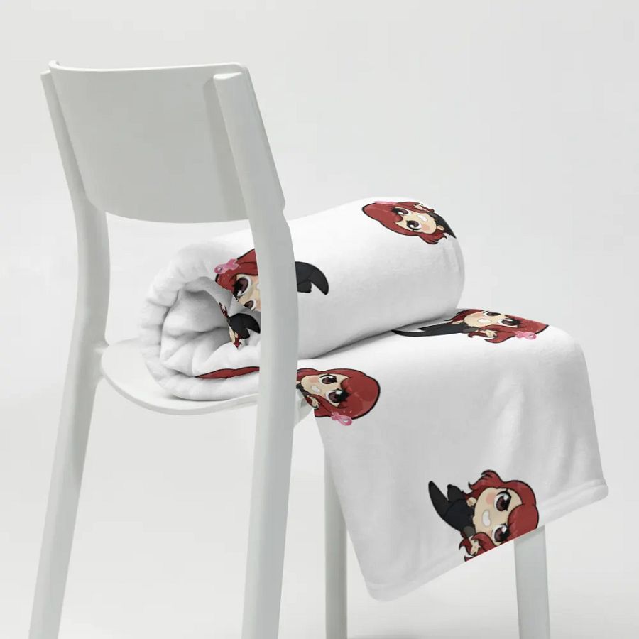 Red-Haired Character Grid Throw Blanket product image (9)