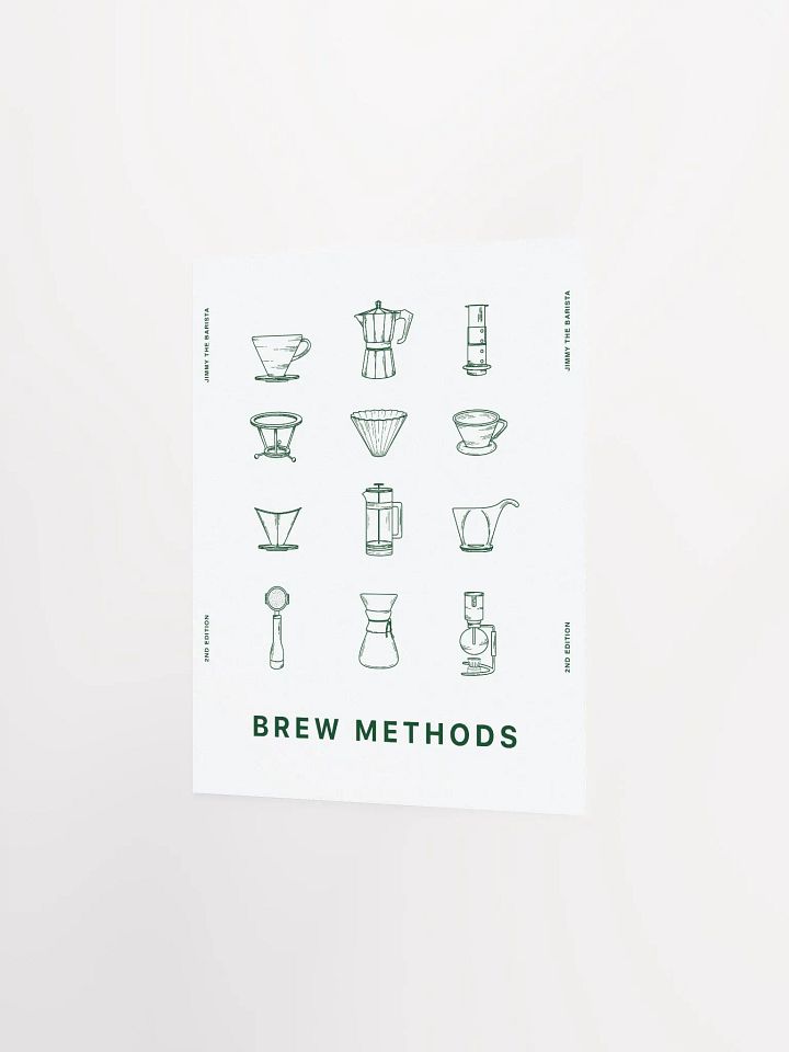 brew methods poster // v.02 (green) [PRINT] product image (2)