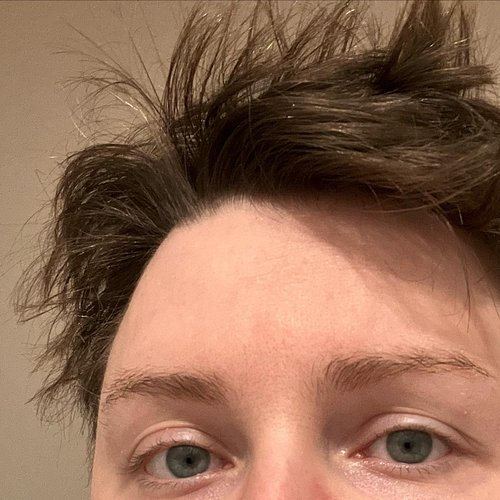 check out my sparkly white/grey hairs
