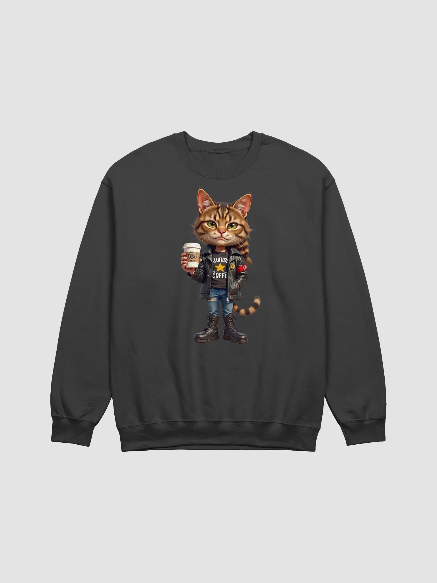 Confident Cat Unisex Sweatshirt product image (1)