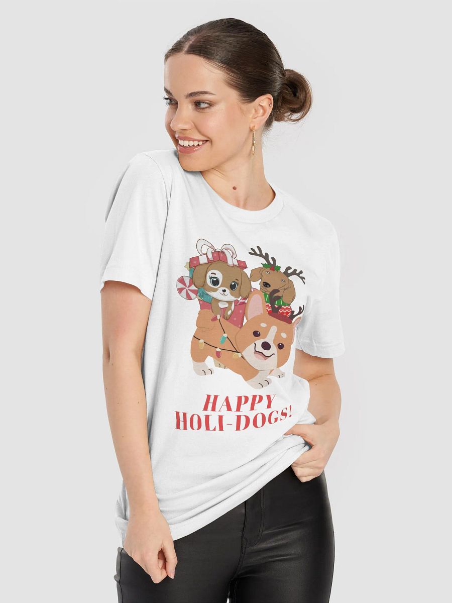 Happy Holi-Dogs & Holidays Cute Christmas Winter Vibes Dogs T-Shirt product image (39)