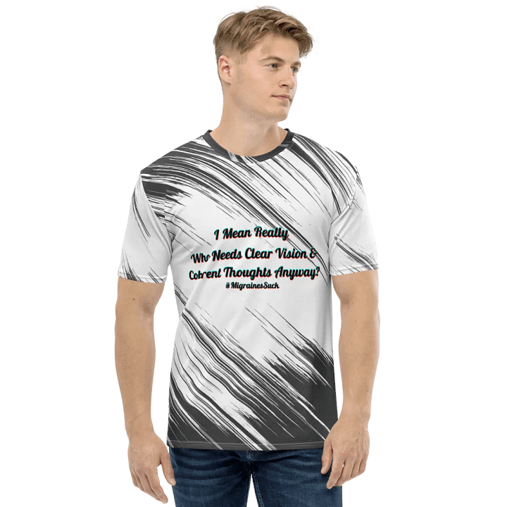 Migraines, Who Needs Clear Vision, White Graphic Tee product image (2)
