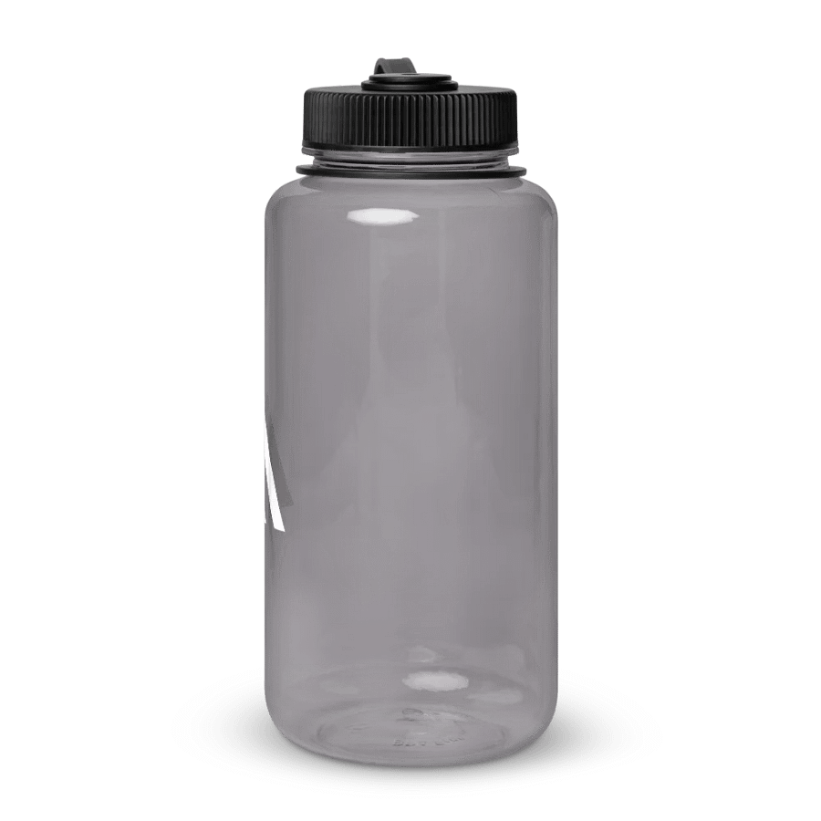 Wide Mouth Plastic Water Bottle - Charcoal product image (3)