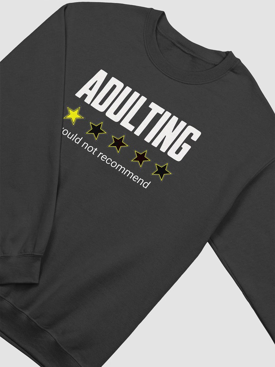 Adulting: Would Not Recommend Sweatshirt (Unisex) product image (2)