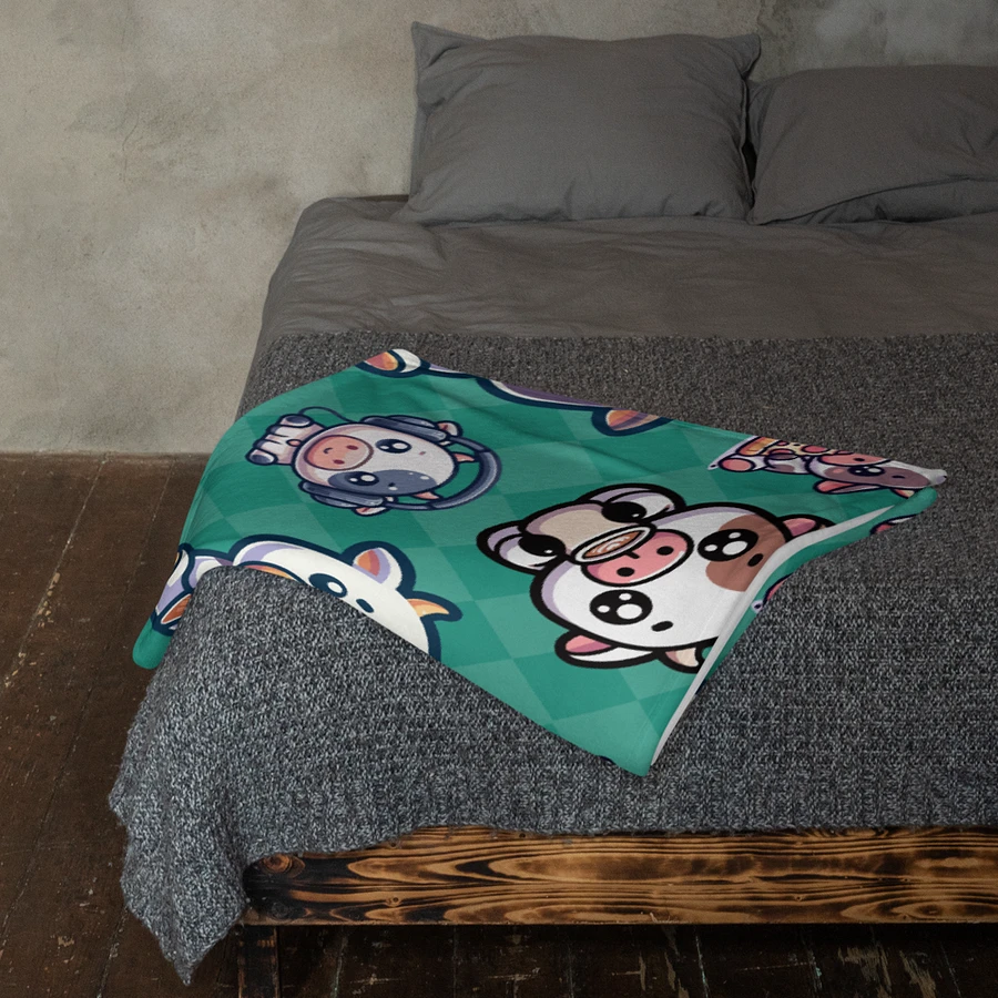 Kawaii Cows Funny Blanket for Cow Lovers product image (12)