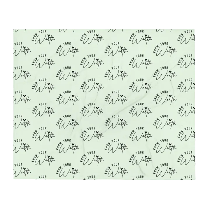 Know Your Worth Blanket product image (1)