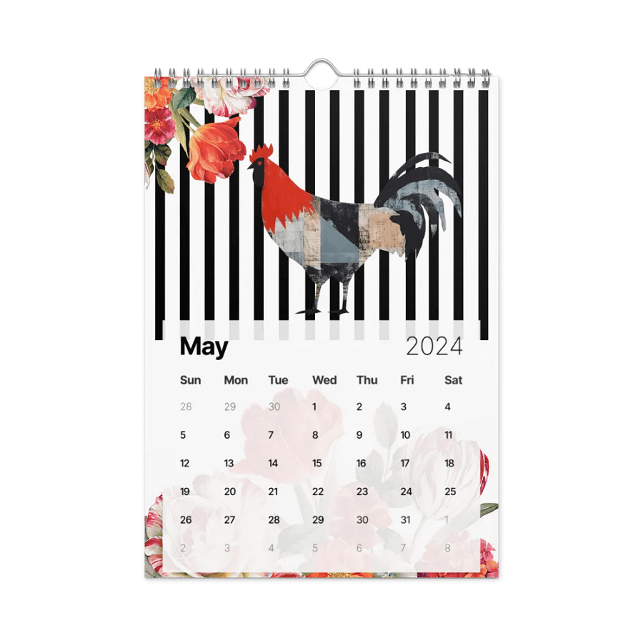 Rooster Collection 2024 Wall Calendar product image (10)