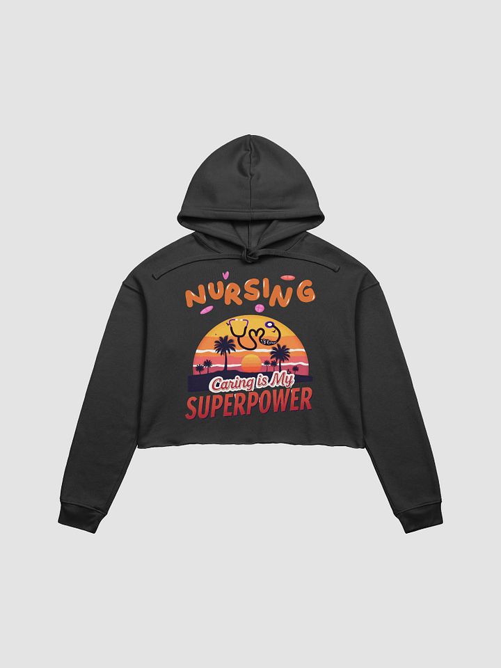 Sunset Superpower Nursing Crop Hoodie product image (1)