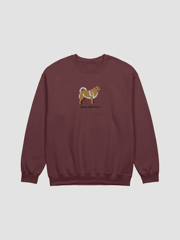 Skip-Per-Key Sweatshirt (Embroidered) of a Schipperke(Tan) product image (3)
