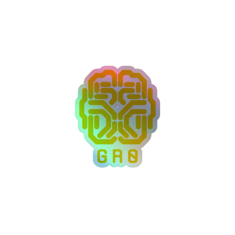 Hologrophic Center Brain Section Logo Sticker product image (1)