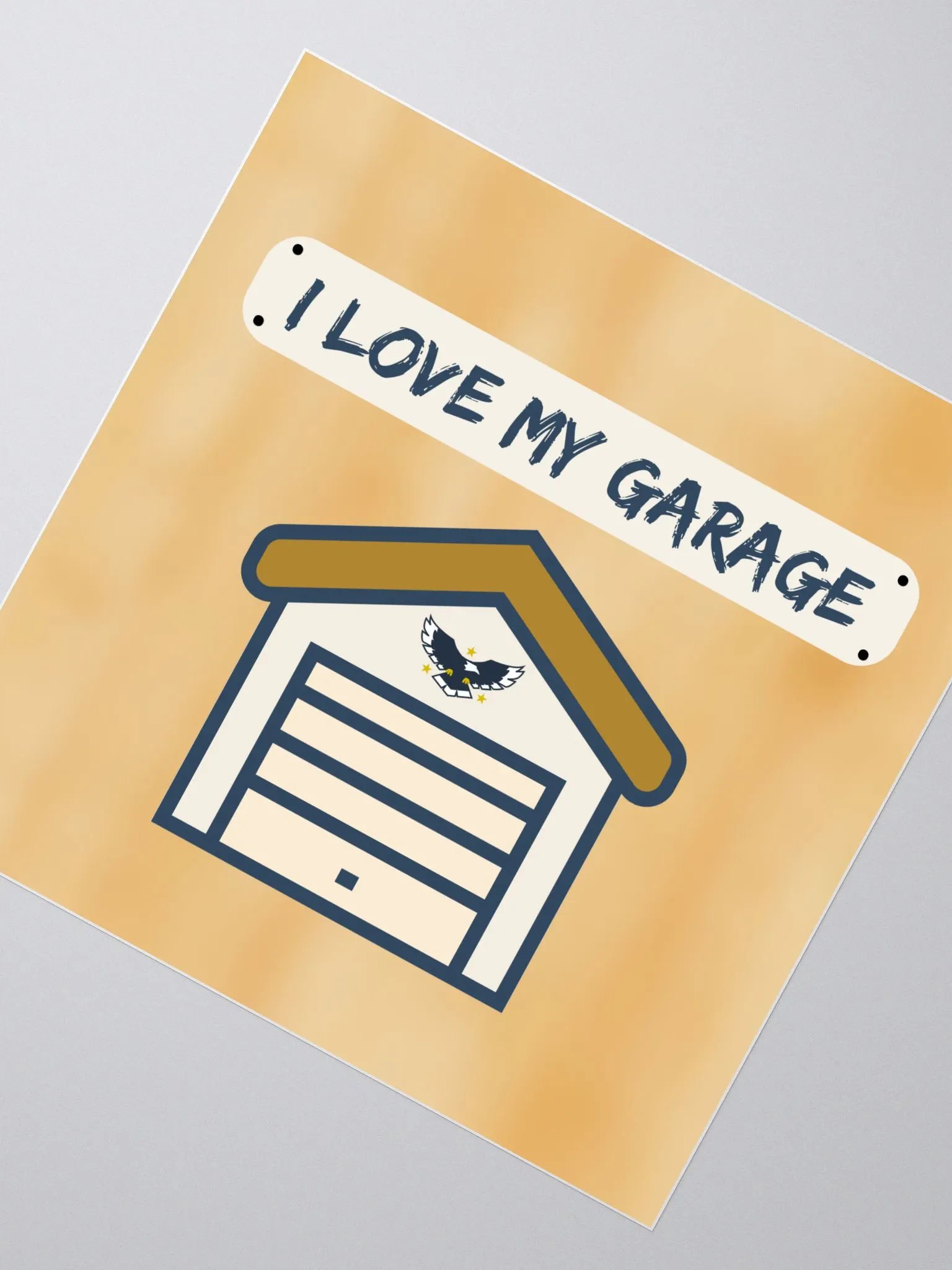 I Love My Garage - sticker - hickory product image (2)
