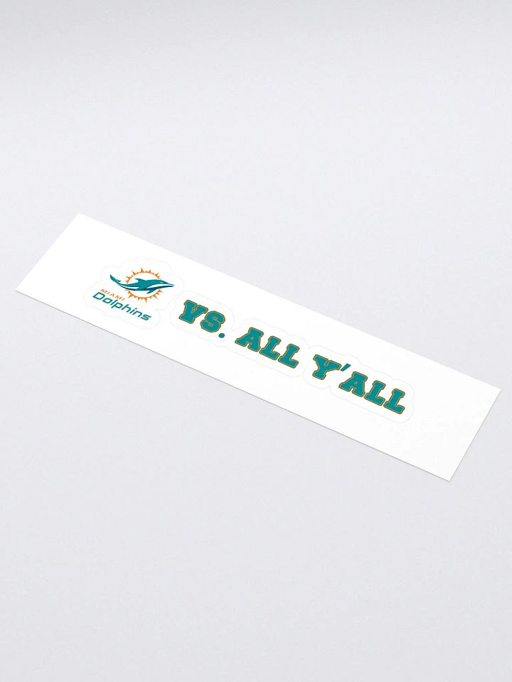 Dolphins Vs. All Y'all Miami Football Rivalry Design product image (1)
